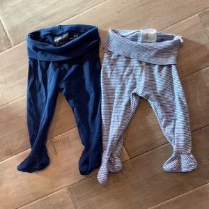 Two grow with me footed pants